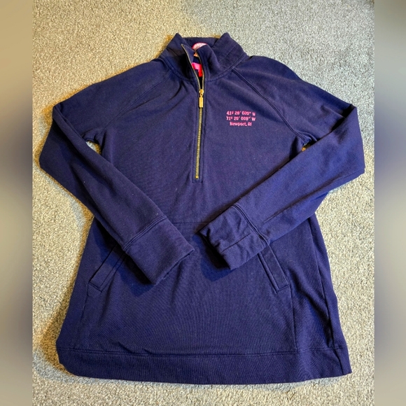 Lily Pulitzer Newport Skipper Solid Popover XS Coastal Grandma Preppy - Picture 4 of 13